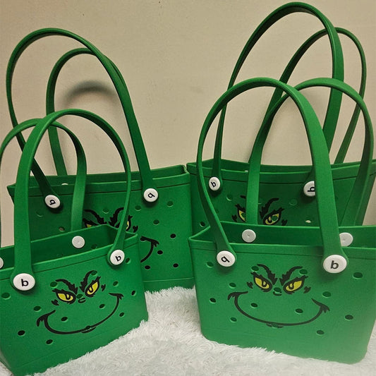 Grinch Tote Bags